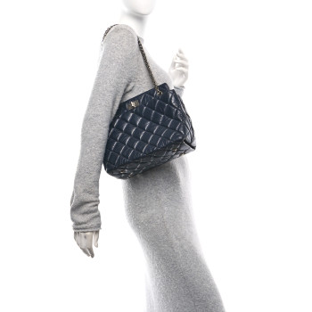 CHANEL Aged Calfskin Quilted Reissue 2.55 Tote Black