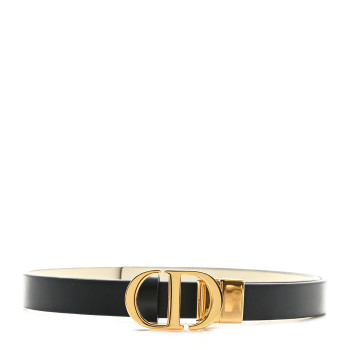 CHRISTIAN DIOR Calfskin 30 Montaigne Reversible Belt 70 28 Black Multicolor