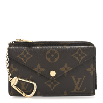 LOUIS VUITTON Monogram Recto Verso Card Holder Black