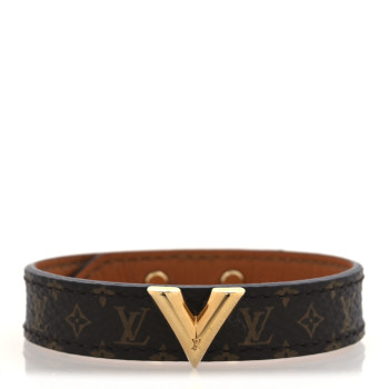 LOUIS VUITTON Monogram Essential V Bracelet 17