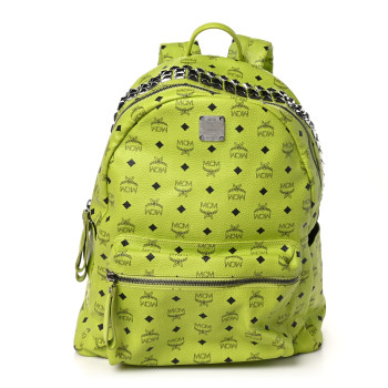 MCM Visetos Crown Stud Large Stark Backpack Green