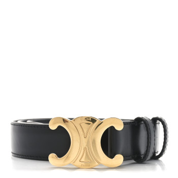 CELINE Box Calfskin Medium 25mm Triomphe 80 32 Belt
