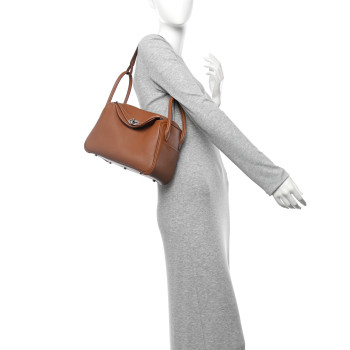 HERMES Taurillon Clemence Lindy 26 Gold