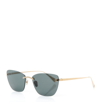 CHANEL Titanium Cat Eye CC Sunglasses 4286-T Black