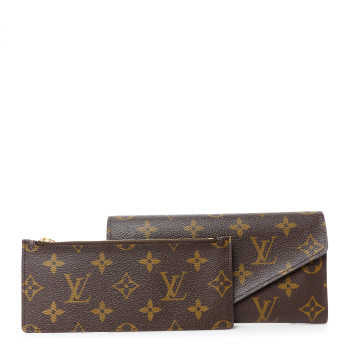 LOUIS VUITTON Monogram Josephine Wallet Rose Ballerine