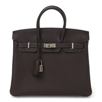 HERMES Togo Birkin 25 Chocolate