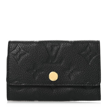 LOUIS VUITTON Empreinte Multicles 6 Key Holder Black