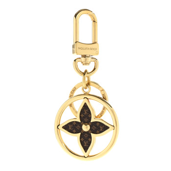 LOUIS VUITTON Monogram Puzzle Flower Bag Charm Key Holder
