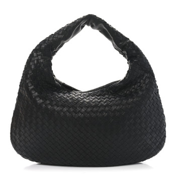 BOTTEGA VENETA Nappa Intrecciato Medium Veneta Hobo Black