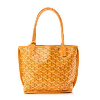 GOYARD Goyardine Reversible Mini Anjou Yellow