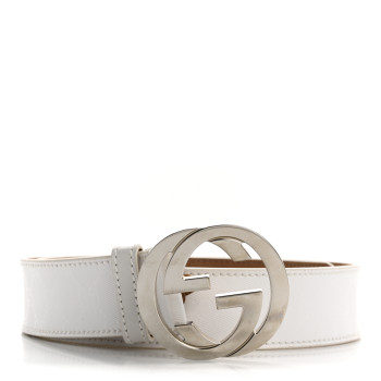 GUCCI Imprime Monogram GG Belt 85 34 White