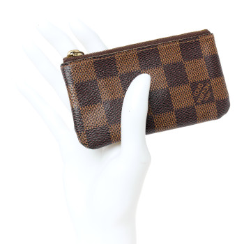 LOUIS VUITTON Damier Ebene Key Pouch