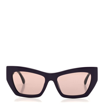 CHANEL Acetate Cat Eye Sunglasses 5527 Purple