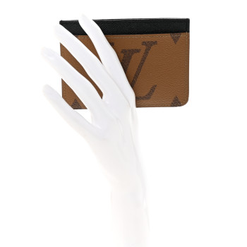 LOUIS VUITTON Reverse Monogram Side Up Card Holder