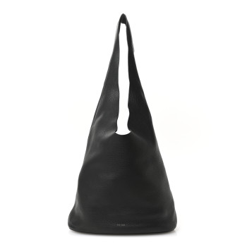 THE ROW Grained Calfskin Bindle Three Bag Black