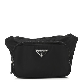 PRADA Re-Nylon Saffiano Belt Bag Black