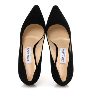 JIMMY CHOO Suede Romy 85 Pumps 36 Black