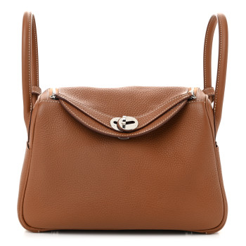 HERMES Taurillon Clemence Lindy 26 Gold