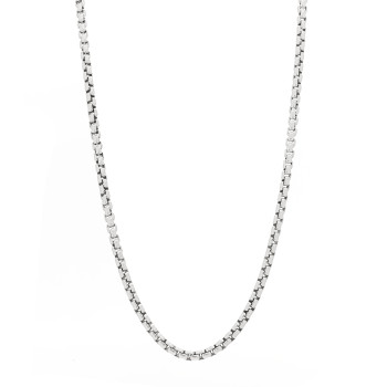 DAVID YURMAN Sterling Silver 14K Yellow Gold 3.6mm Box Chain Necklace 20"