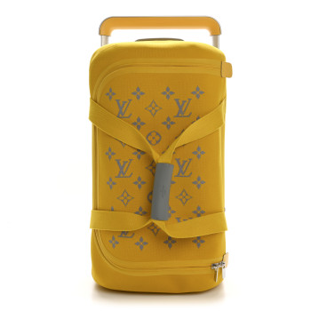 LOUIS VUITTON Knit Monogram Horizon Soft Duffle 55 Jaune