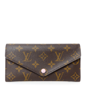 LOUIS VUITTON Monogram Josephine Wallet Rose Ballerine