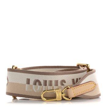 LOUIS VUITTON Jacquard Speedy Bandouliere 20 Shoulder Strap Beige