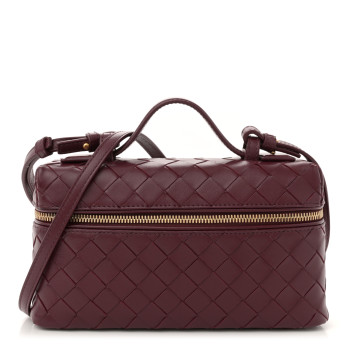BOTTEGA VENETA Calfskin Intrecciato Bang Bang Vanity Case Barolo