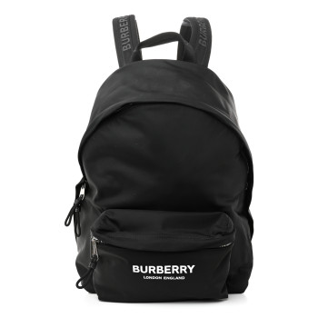 BURBERRY Nylon Logo Print Jett Backpack Black