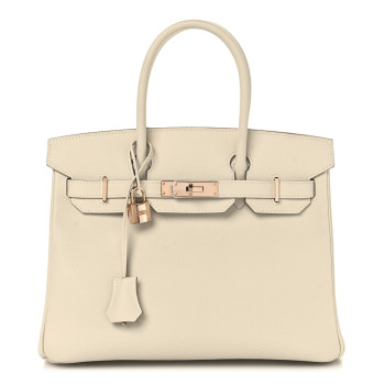 HERMES Epsom Birkin 30 Craie