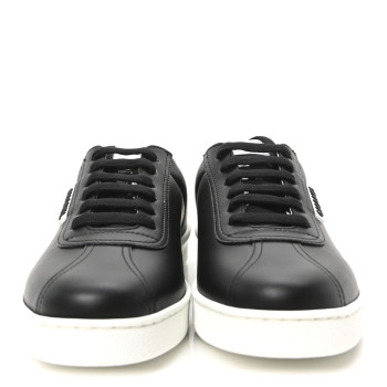 CHANEL Calfskin CC Uniform Womens Sneakers 36.5 Black