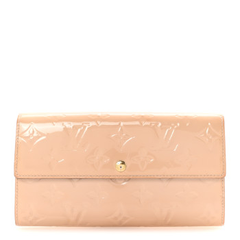 LOUIS VUITTON Vernis Sarah Wallet Rose Florentin