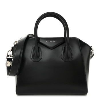 GIVENCHY Shiny Lord Calfskin Small Antigona Black