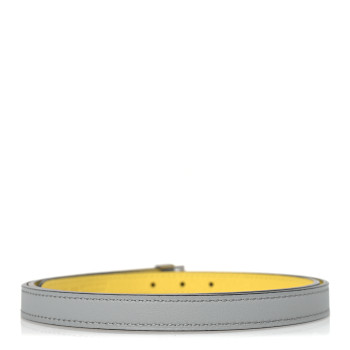 HERMES Swift Epsom 13mm Collier De Chien CDC Belt 75 30 Bleu Glacier Jaune De Naples