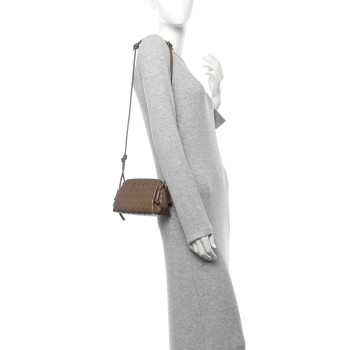 BOTTEGA VENETA Nappa Intrecciato Concert Pouch Pinecone