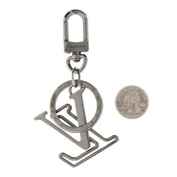 LOUIS VUITTON Millionaires Bag Charm Key Holder Silver