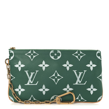 LOUIS VUITTON Calfskin Monogram Speedy P9 Bandouliere 50 Pochette Green