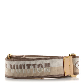LOUIS VUITTON Jacquard Speedy Bandouliere 20 Shoulder Strap Beige
