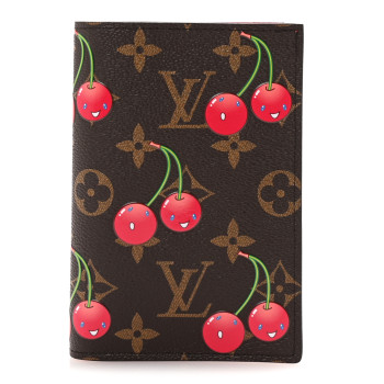 LOUIS VUITTON LV X TM Monogram Cerises Passport Cover
