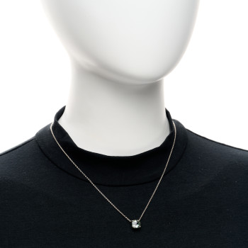 TIFFANY Sterling Silver Prasiolite Sparklers Pendant Necklace