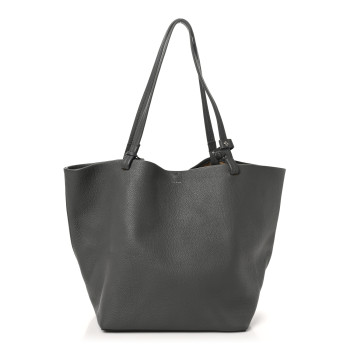 THE ROW Grained Calfskin Park Tote Three Charcoal