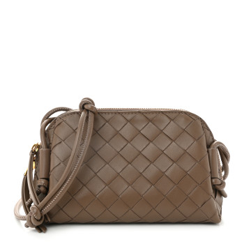 BOTTEGA VENETA Nappa Intrecciato Concert Pouch Pinecone