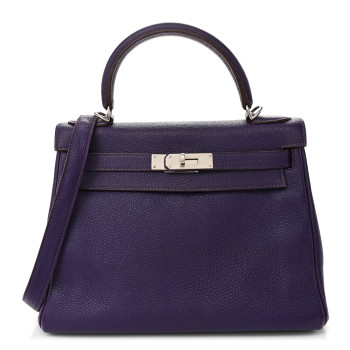 HERMES Togo Kelly Retourne 28 Iris