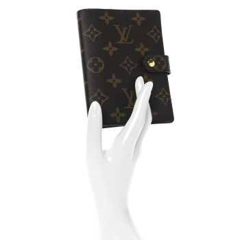 LOUIS VUITTON Monogram Small Ring Agenda Cover