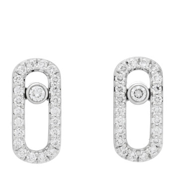 MESSIKA 18K White Gold Diamond Move Uno Earrings