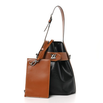 LOUIS VUITTON Epi Twist Bucket Black