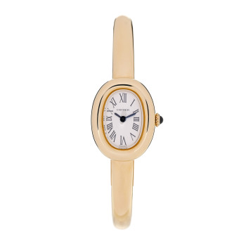 CARTIER 18K Yellow Gold 19mm Baignoire Quartz Watch
