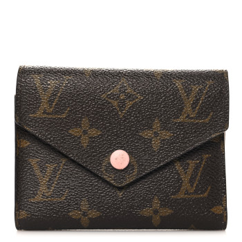 LOUIS VUITTON Monogram Victorine Wallet Rose Ballerine