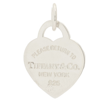 TIFFANY Sterling Silver Return To Tiffany Heart Tag Charm