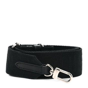 LOUIS VUITTON Jacquard Nano Porte Documents Voyage Strap Black