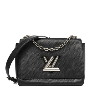LOUIS VUITTON Epi Twist Shoulder Bag MM Black